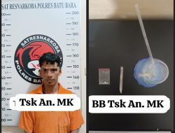 Satresnarkoba Polres Batu Bara Amankan Seorang Pengguna Sabu di Datuk Tanah Datar