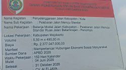 Pelebaran Ruas Jalan Batankrajan Penompo, Langkah Nyata Pemkab Mojokerto Wujudkan Infrastruktur Berkualitas Bagi Masyarakat