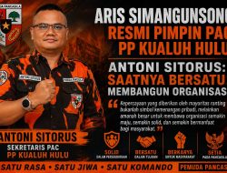 Aris Simangunsong Resmi Pimpin PAC PP Kualuh Hulu, Antoni Sitorus: Saatnya Bersatu Membangun Organisasi