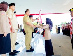 Bupati Batu Bara Lepas Kontingen Jambore Daerah Sumatera Utara XI Tahun 2026