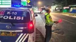 Blue Light Patrol Satlantas Polres Batu Bara Perkuat Keamanan Jalur Rawan Malam Hari