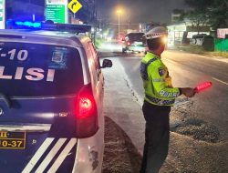 Blue Light Patrol Satlantas Polres Batu Bara Perkuat Keamanan Jalur Rawan Malam Hari