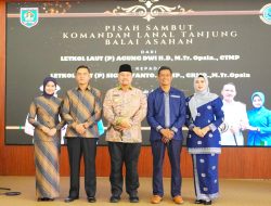 Bupati Batu Bara Hadiri Pisah Sambut Komandan Lanal Tanjung Balai Asahan