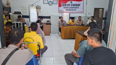 Kapolsek Na IX-X Gelar Jumat Curhat di Desa Pematang, Ajak Masyarakat Bersinergi Menjaga Kamtibmas