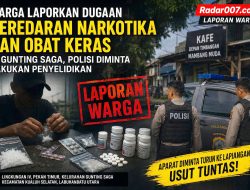 Warga Laporkan Dugaan Peredaran Sabu dan Obat Keras di Gunting Saga, Polisi Didesak Segera Selidiki