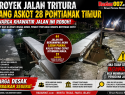 Proyek Jalan Tritura Gang Askot 28 Diduga Membahayakan Warga, Jalan Terancam Ambruk, Pemkot Pontianak Diminta Bertindak Cepat