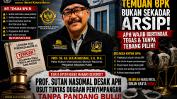 Temuan BPK di Bank Nagari Disorot, Prof. Sutan Nasomal Desak APH Usut Tuntas Dugaan Penyimpangan KUR Tanpa Tebang Pilih