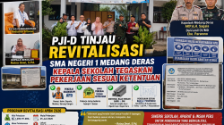 PJI-D Tinjau Revitalisasi SMA Negeri 1 Medang Deras, Kepala Sekolah Tegaskan Pekerjaan Sesuai Ketentuan