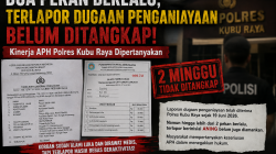 Dua Pekan Berlalu, Terlapor Dugaan Penganiayaan Belum Ditangkap, Kinerja APH Polres Kubu Raya Dipertanyakan