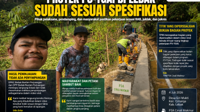 Viral Tak Selalu Benar! Peninjauan Lapangan Bantah Tudingan Proyek P3-TGAI di Lebak Bermasalah