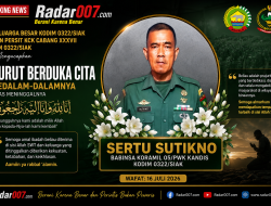 Babinsa Koramil 05/PWK Kandis Kodim 0322/Siak, Sertu Sutikno, Tutup Usia