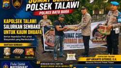 Jumat Berkah Polsek Talawi, Kapolsek Salurkan Sembako untuk Kaum Dhuafa