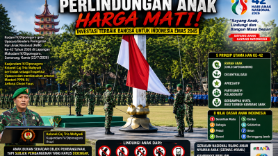 Kodam IV/Diponegoro Tegaskan Perlindungan Anak Harga Mati, Generasi Emas 2045 Dimulai dari Hari Ini