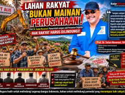 Prof. Dr. Sutan Nasomal: Jangan Biarkan Sengketa Lahan PT Alis Jadi Dagelan, Negara Wajib Hadir Melindungi Rakyat