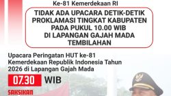HUT ke-81 RI di Inhil Digelar Pagi, Upacara Detik-Detik Proklamasi 10.00 WIB Ditiadakan