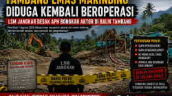 Tambang Emas Marinding Diduga Kembali Beroperasi, LSM Jangkar Desak APH Bongkar Aktor di Balik Tambang