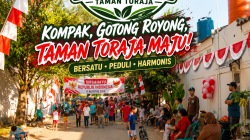 Semangat Kemerdekaan Membara di Taman Toraja, Warga Kompak Rayakan HUT RI ke-81
