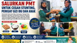 Pemdes Suka Maju Salurkan PMT untuk Cegah Stunting, Perkuat Gizi Ibu dan Anak