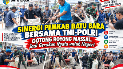 Sinergi Pemkab Batu Bara Bersama TNI-Polri, Gotong Royong Massal Jadi Gerakan Nyata untuk Negeri