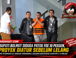 Bupati Bolmut Diduga Patok Fee 10 Persen, Proyek Diatur Sebelum Lelang: KPK Bongkar Dugaan “Permainan” Proyek hingga Gratifikasi Rp11,14 Miliar