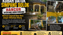 Kubah Datuk Simpang Dolok Hancur Diterjang Angin Kecang, Warisan Sejarah Batu Bara Jangan Dibiarkan Hilang